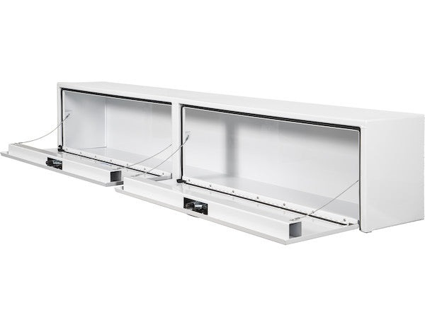 Buyers Products 88-in x 16-in x 13-in White Smooth Aluminum Topsider Truck Box - 1753156