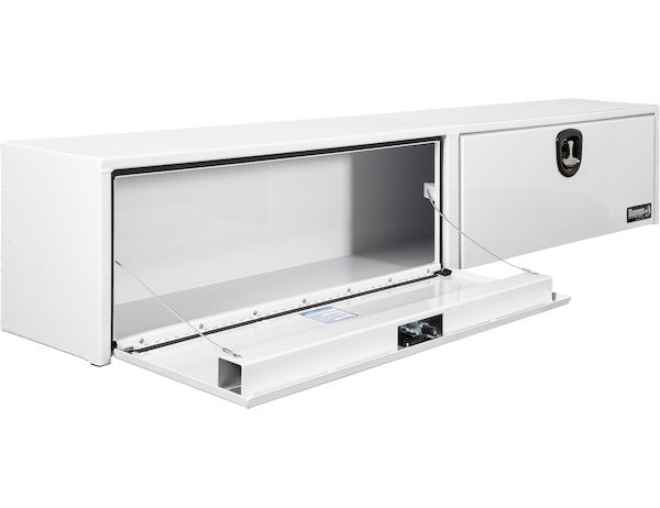 Buyers Products 88-in x 16-in x 13-in White Smooth Aluminum Topsider Truck Box - 1753156