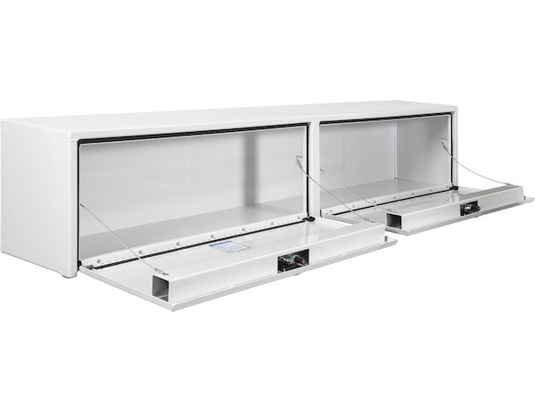 Buyers Products 88-in x 16-in x 13-in White Smooth Aluminum Topsider Truck Box - 1753156