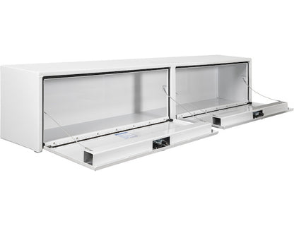 Buyers Products 88-in x 16-in x 13-in White Smooth Aluminum Topsider Truck Box - 1753156