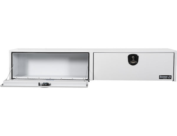 Buyers Products 88-in x 16-in x 13-in White Smooth Aluminum Topsider Truck Box - 1753156