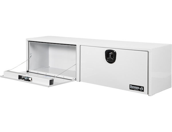 Buyers Products 72-in x 18-in x 13-in White Smooth Aluminum Topsider Truck Box - 1753163