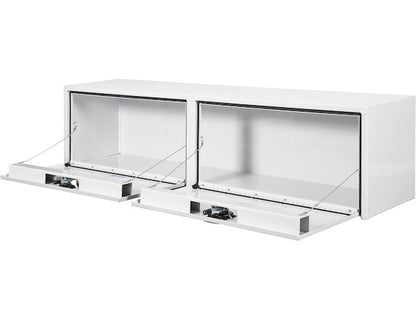 Buyers Products 72-in x 18-in x 13-in White Smooth Aluminum Topsider Truck Box - 1753163