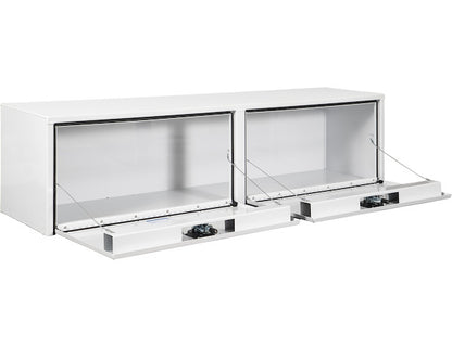 Buyers Products 72-in x 18-in x 13-in White Smooth Aluminum Topsider Truck Box - 1753163