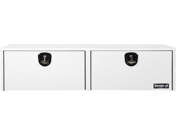 Buyers Products 72-in x 18-in x 13-in White Smooth Aluminum Topsider Truck Box - 1753163