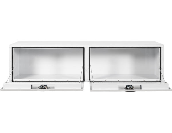 Buyers Products 72-in x 18-in x 13-in White Smooth Aluminum Topsider Truck Box - 1753163