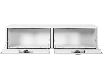 Buyers Products 72-in x 18-in x 13-in White Smooth Aluminum Topsider Truck Box - 1753163