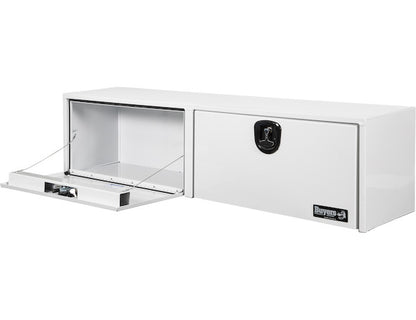 Buyers Products 90-in x 18-in x 16-in White Smooth Aluminum Topsider Truck Box - 1753165