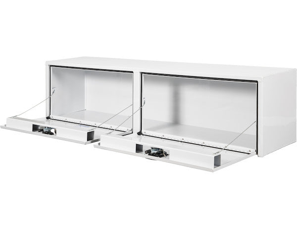 Buyers Products 90-in x 18-in x 16-in White Smooth Aluminum Topsider Truck Box - 1753165
