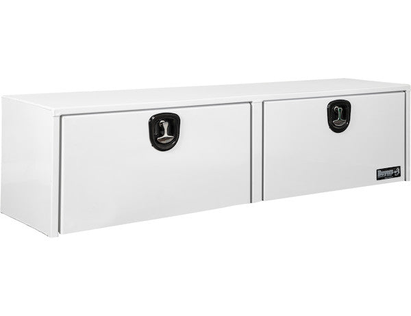Buyers Products 90-in x 18-in x 16-in White Smooth Aluminum Topsider Truck Box - 1753165