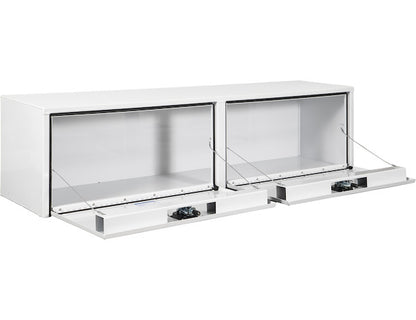 Buyers Products 90-in x 18-in x 16-in White Smooth Aluminum Topsider Truck Box - 1753165