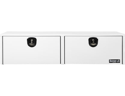 Buyers Products 90-in x 18-in x 16-in White Smooth Aluminum Topsider Truck Box - 1753165