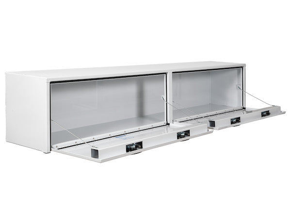 Buyers Products 18x16x96-in White Smooth Aluminum Topsider Truck Box - 1753168