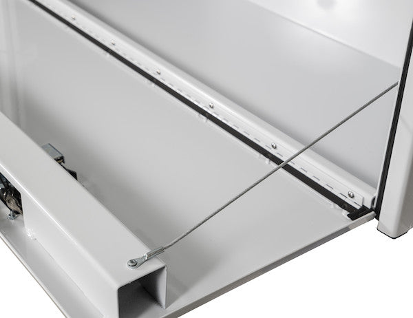 Buyers Products 18x16x96-in White Smooth Aluminum Topsider Truck Box - 1753168