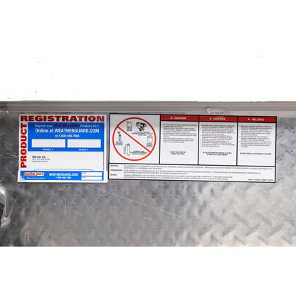Weather Guard Side Mount Tool Box 56x17x13 Aluminum Low Profile Model 178-0-04