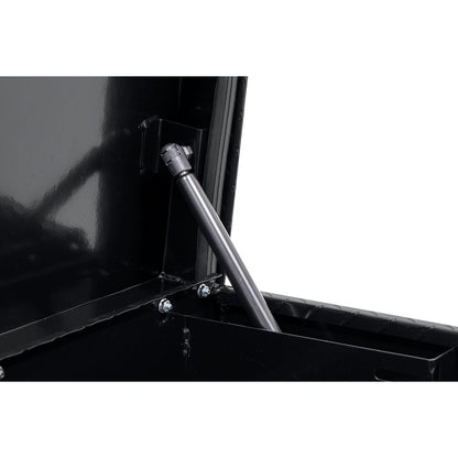 Weather Guard Side Mount Tool Box 56x17x13 Gloss Black Aluminum Low Profile Model 178-5-04