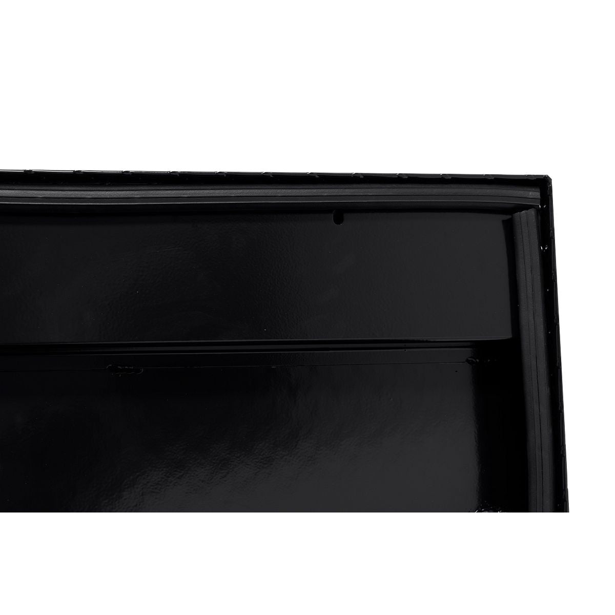 Weather Guard Side Mount Tool Box 56x17x13 Gloss Black Aluminum Low Profile Model 178-5-04