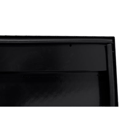 Weather Guard Side Mount Tool Box 56x17x13 Gloss Black Aluminum Low Profile Model 178-5-04