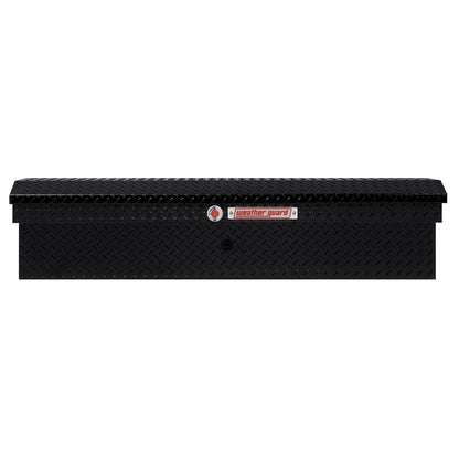 Weather Guard Side Mount Tool Box 56x17x13 Gloss Black Aluminum Low Profile Model 178-5-04