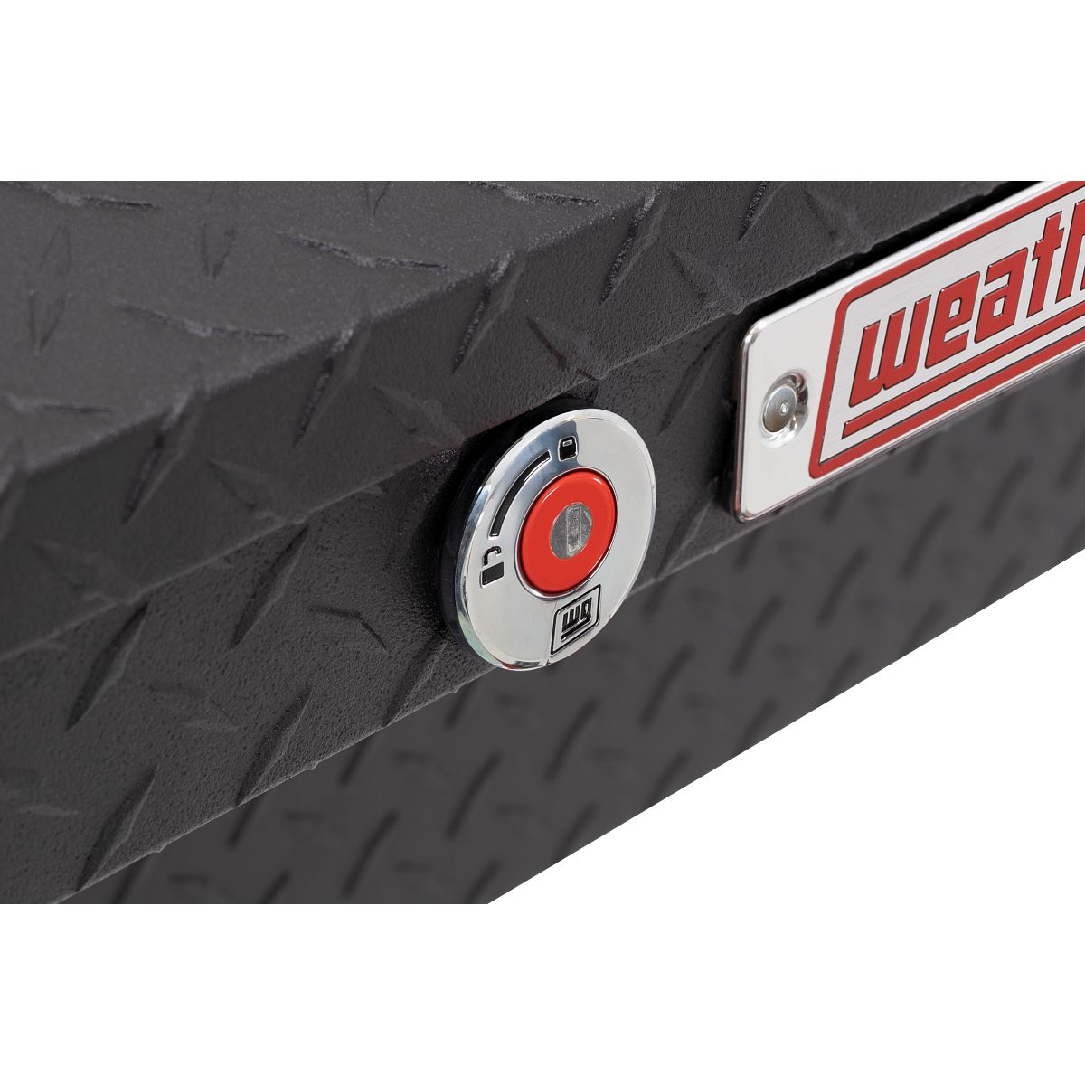 Weather Guard Side Mount Tool Box 56x17x13 Textured Matte Black Aluminum Low Profile Model 178-52-04