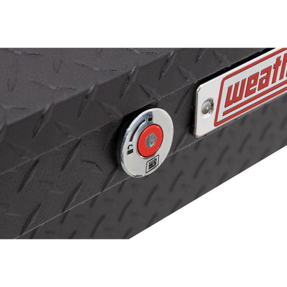 Weather Guard Side Mount Tool Box 56x17x13 Textured Matte Black Aluminum Low Profile Model 178-52-04