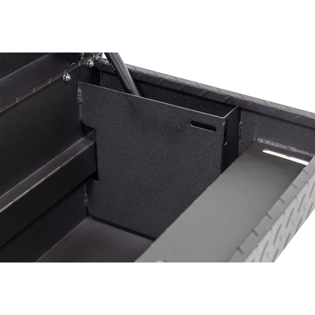 Weather Guard Side Mount Tool Box 56x17x13 Textured Matte Black Aluminum Low Profile Model 178-52-04