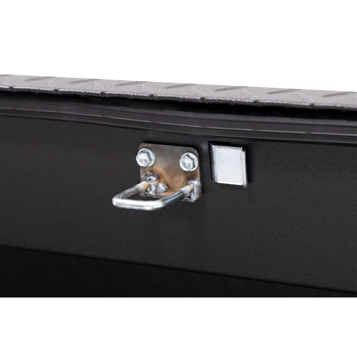 Weather Guard Side Mount Tool Box 56x17x13 Textured Matte Black Aluminum Low Profile Model 178-52-04