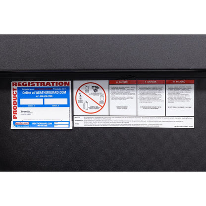 Weather Guard Side Mount Tool Box 56x17x13 Textured Matte Black Aluminum Low Profile Model 178-52-04