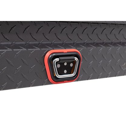 Weather Guard Side Mount Tool Box 56x17x13 Textured Matte Black Aluminum Low Profile Model 178-52-04
