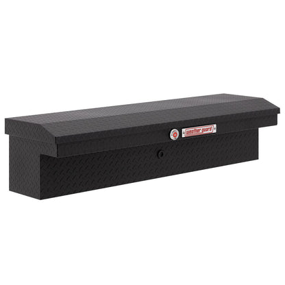 Weather Guard Side Mount Tool Box 56x17x13 Textured Matte Black Aluminum Low Profile Model 178-52-04