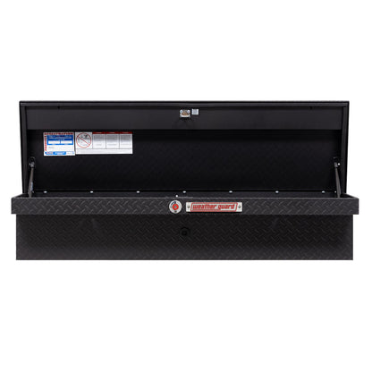 Weather Guard Side Mount Tool Box 56x17x13 Textured Matte Black Aluminum Low Profile Model 178-52-04