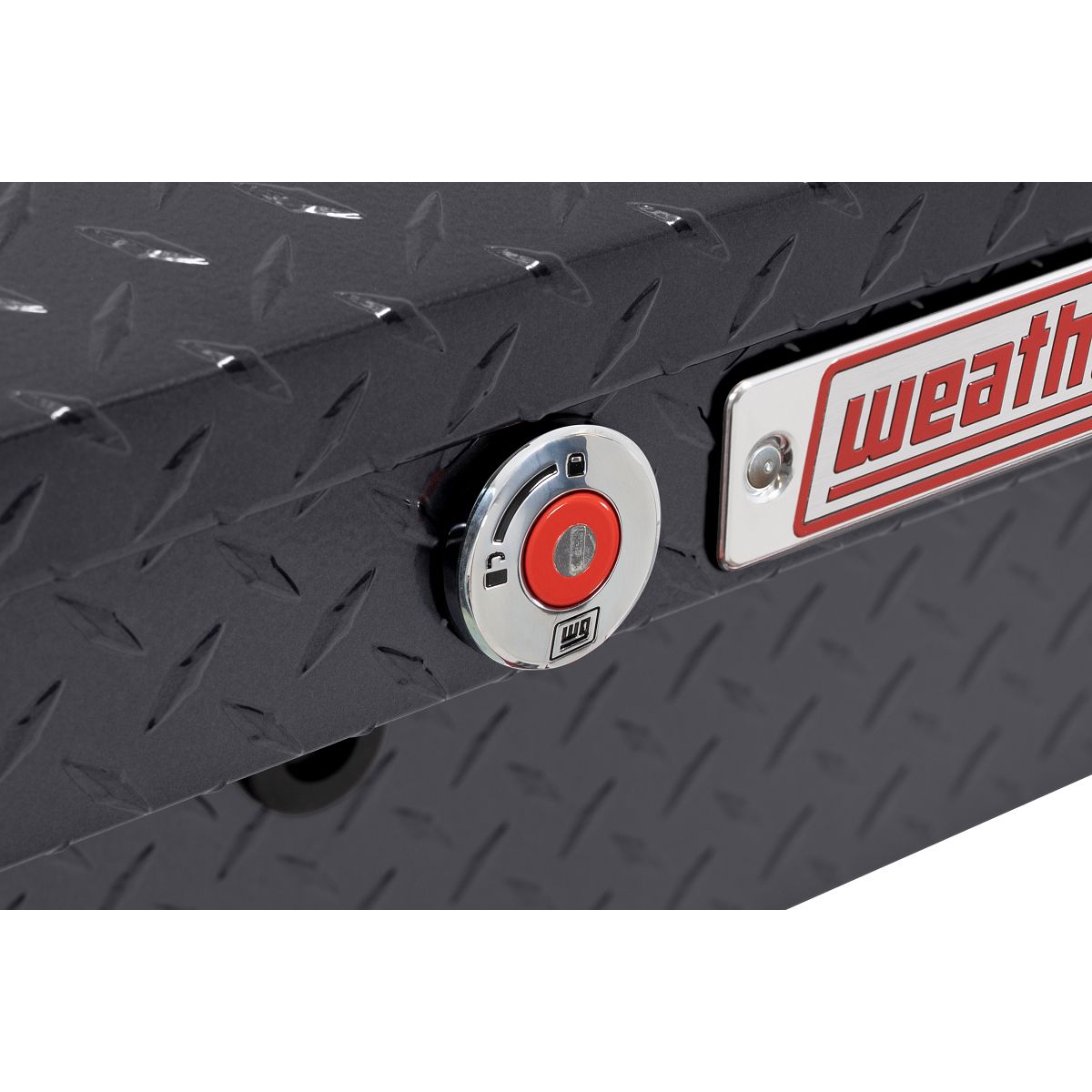 Weather Guard Side Mount Tool Box 56x17x13 Gun Metal Gray Aluminum Low Profile Model 178-6-04