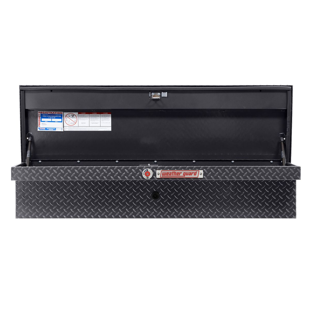 Weather Guard Side Mount Tool Box 56x17x13 Gun Metal Gray Aluminum Low Profile Model 178-6-04