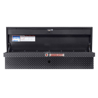 Weather Guard Side Mount Tool Box 56x17x13 Gun Metal Gray Aluminum Low Profile Model 178-6-04