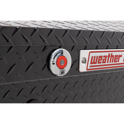 Weather Guard Side Mount Tool Box 41x17x13 Gloss Black Aluminum Low Profile Model 180-5-04