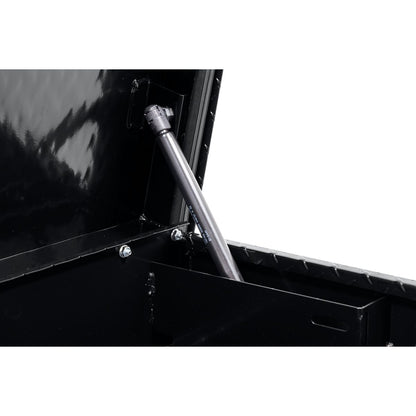 Weather Guard Side Mount Tool Box 41x17x13 Gloss Black Aluminum Low Profile Model 180-5-04