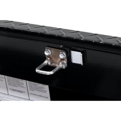 Weather Guard Side Mount Tool Box 41x17x13 Gloss Black Aluminum Low Profile Model 180-5-04