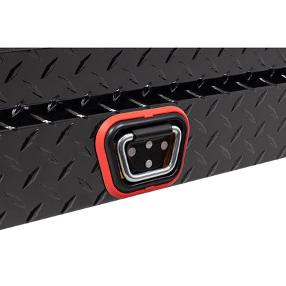 Weather Guard Side Mount Tool Box 41x17x13 Gloss Black Aluminum Low Profile Model 180-5-04