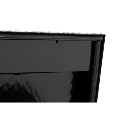 Weather Guard Side Mount Tool Box 41x17x13 Gloss Black Aluminum Low Profile Model 180-5-04