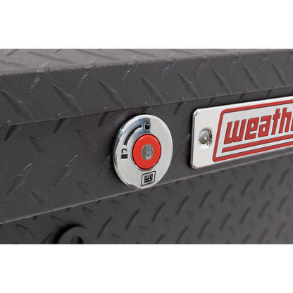 Weather Guard Side Mount Tool Box 41x17x13 Textured Matte Black Aluminum Low Profile Model 180-52-04