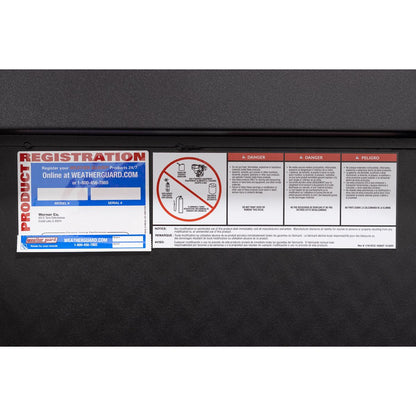 Weather Guard Side Mount Tool Box 41x17x13 Textured Matte Black Aluminum Low Profile Model 180-52-04
