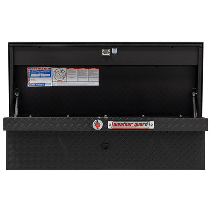 Weather Guard Side Mount Tool Box 41x17x13 Textured Matte Black Aluminum Low Profile Model 180-52-04