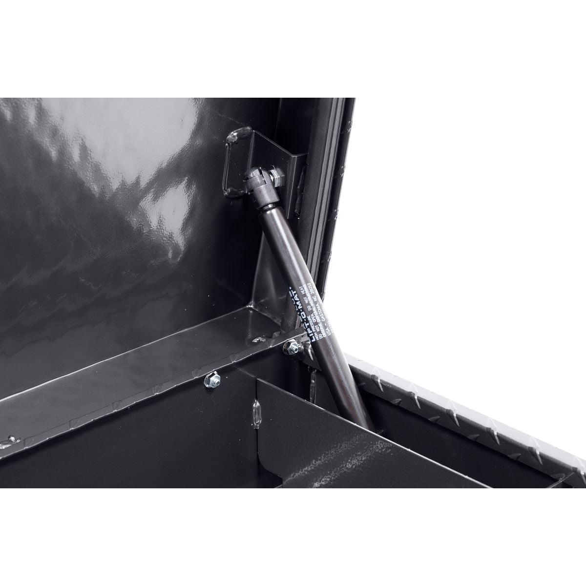 Weather Guard Side Mount Tool Box 41x17x13 Gun Metal Gray Aluminum Low Profile Model 180-6-04