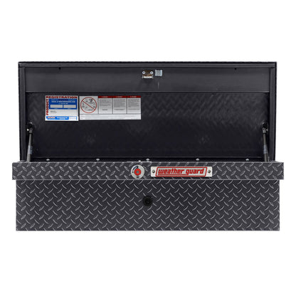 Weather Guard Side Mount Tool Box 41x17x13 Gun Metal Gray Aluminum Low Profile Model 180-6-04