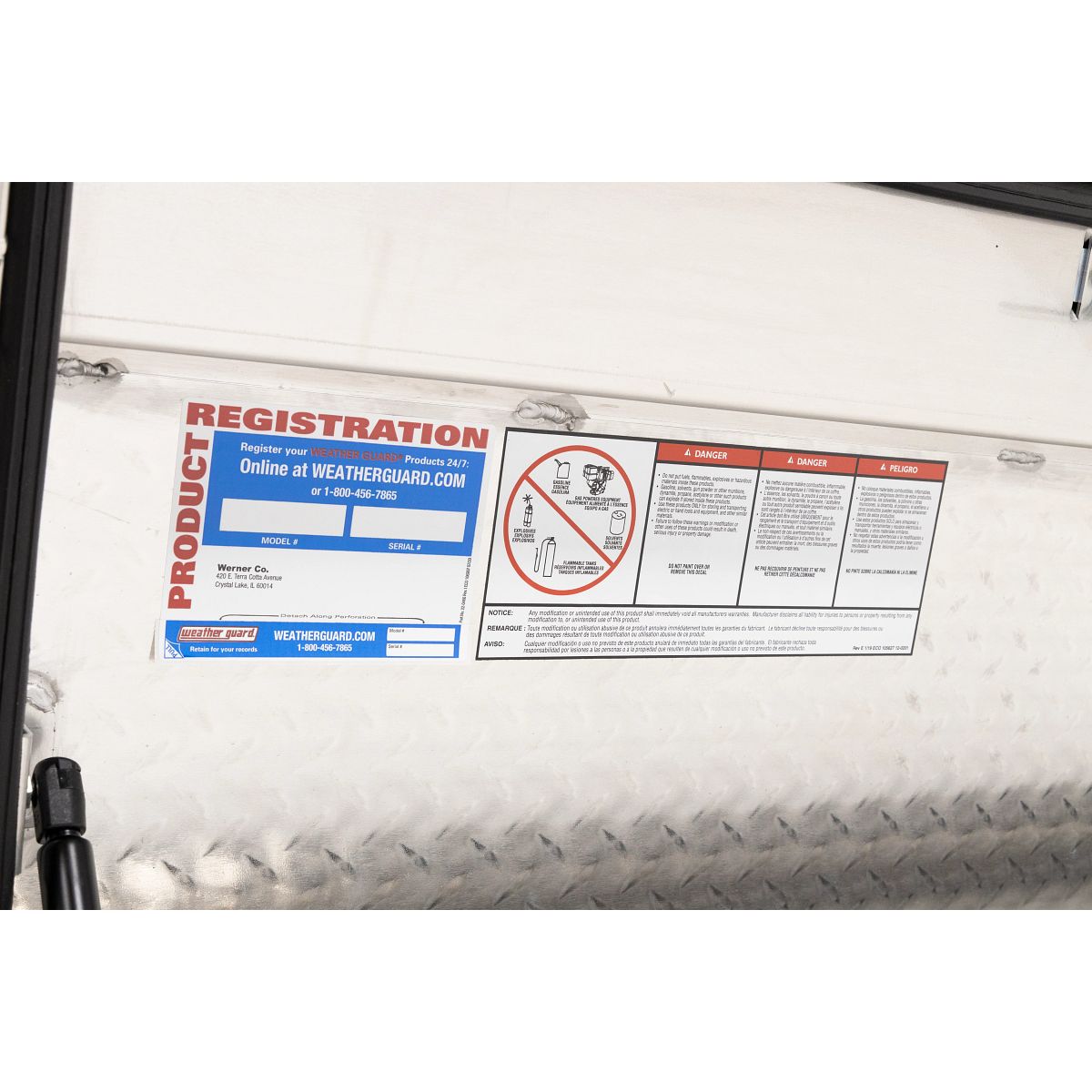 Weather Guard Side Mount Tool Box 41x17x13 Aluminum Standard Model 184-0-04
