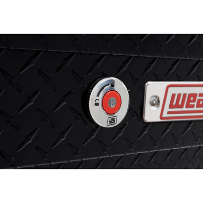 Weather Guard Side Mount Tool Box 41x17x13 Gloss Black Aluminum Standard Model 184-5-04
