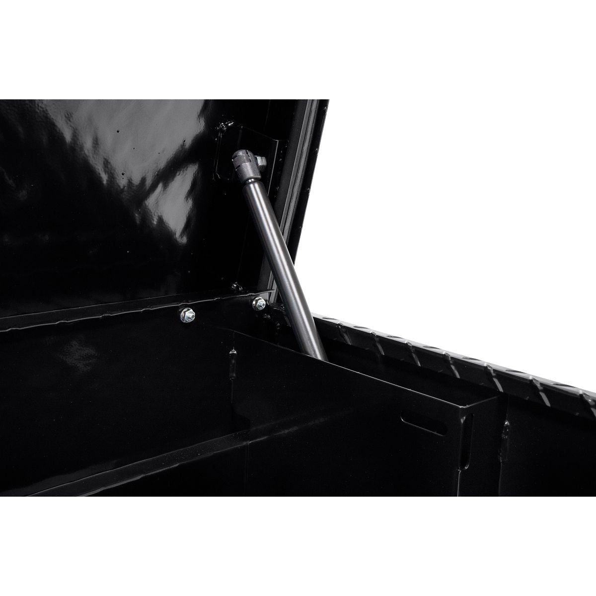 Weather Guard Side Mount Tool Box 41x17x13 Gloss Black Aluminum Standard Model 184-5-04