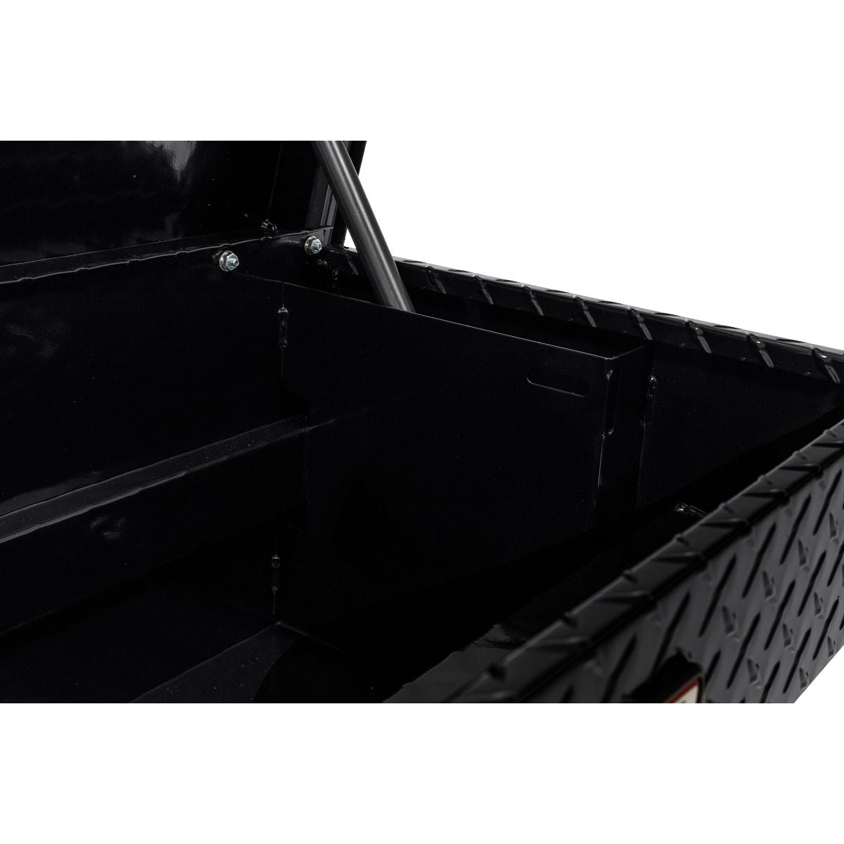 Weather Guard Side Mount Tool Box 41x17x13 Gloss Black Aluminum Standard Model 184-5-04