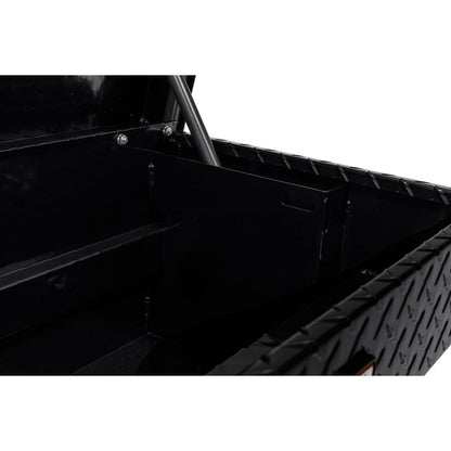 Weather Guard Side Mount Tool Box 41x17x13 Gloss Black Aluminum Standard Model 184-5-04