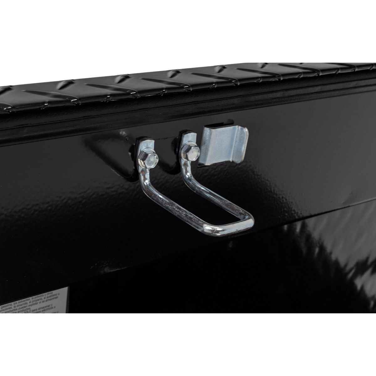 Weather Guard Side Mount Tool Box 41x17x13 Gloss Black Aluminum Standard Model 184-5-04